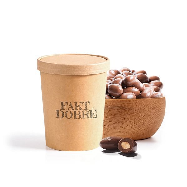 FAKT DOBRÉ kelímek Mandle v MLÉČNÉ čoko 200 g