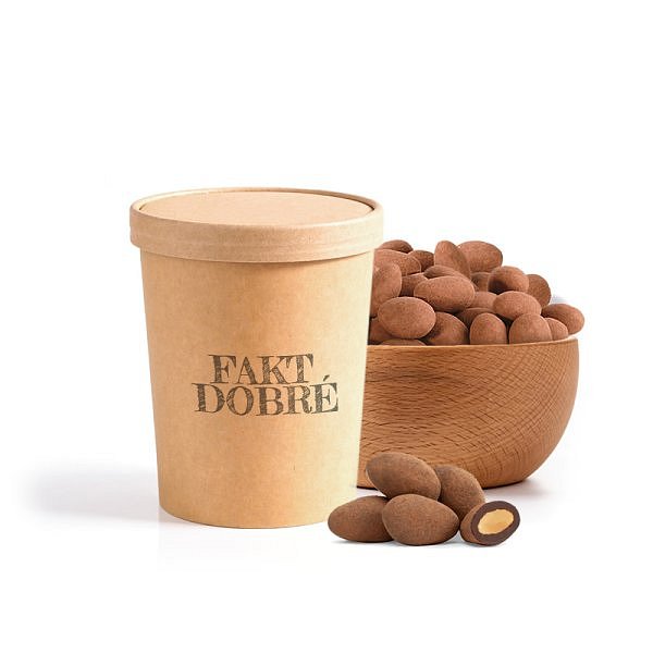 FAKT DOBRÉ kelímek Mandle v čokoládě se skořicí 100 g