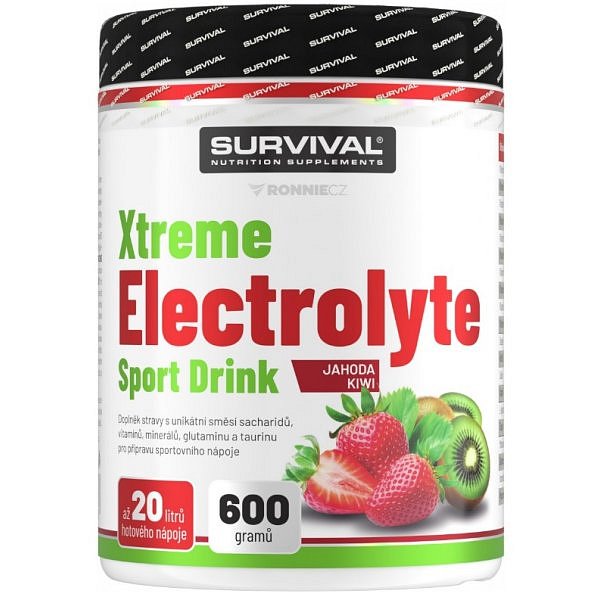 Survival Xtreme Electrolyte Sport Drink - 600 g, pomeranč