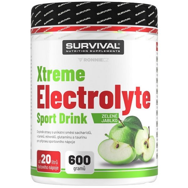 Survival Xtreme Electrolyte Sport Drink - 600 g, pomeranč