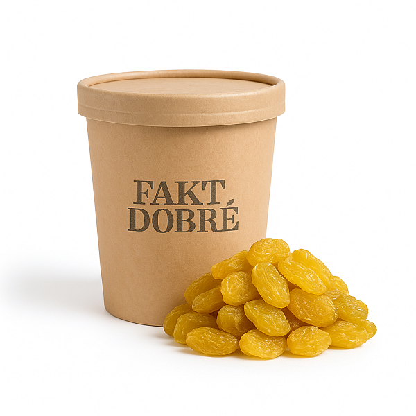 FAKT DOBRÉ kelímek Rozinky jumbo zlaté 200 g