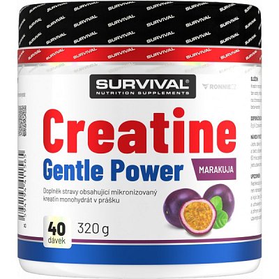 Survival Creatine Monohydrate Gentle Power - 320 g, marakuja