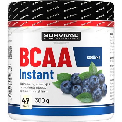 Survival BCAA Instant - 300 g, borůvka