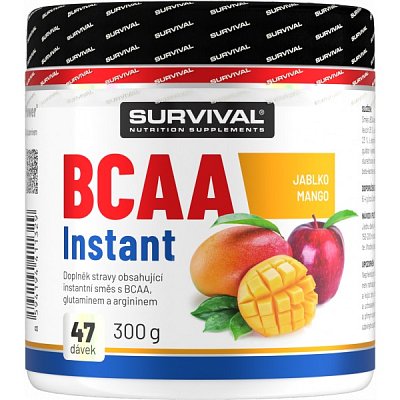 Survival BCAA Instant - 300 g, jablko-mango