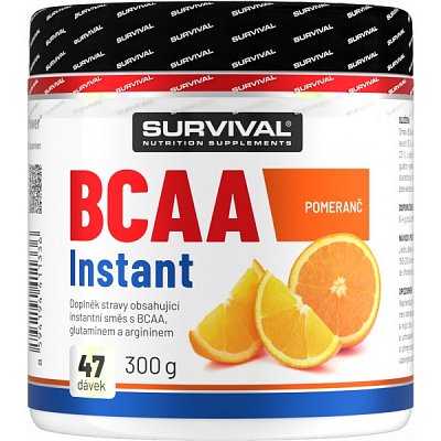 Survival BCAA Instant - 300 g, pomeranč