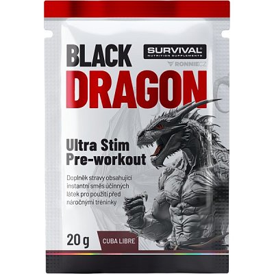 Black Dragon Ultra Stim Pre-workout - sáček (20 g) - 20 g, cola-citron (cuba lib