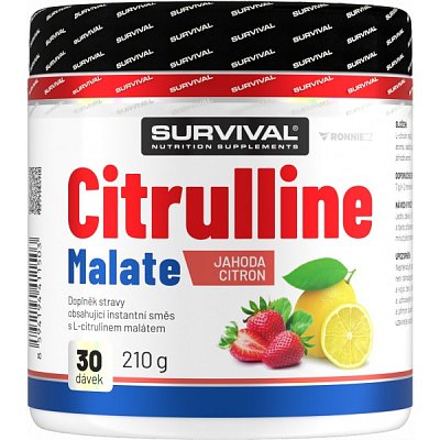 Citrulline Malate - 210 g, jahoda-citron