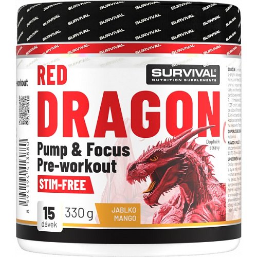 Red Dragon Pump & Focus Pre-workout - 330 g, jablko-mango