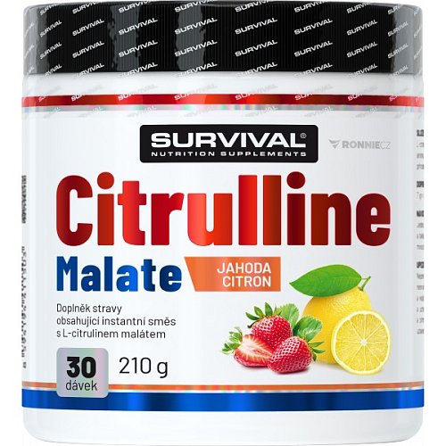Citrulline Malate - 210 g, jahoda-citron