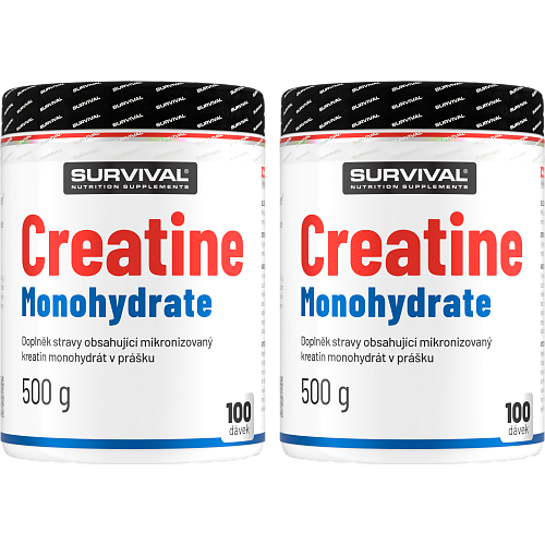Survival Creatine Monohydrate - akce 500 g + 500 g