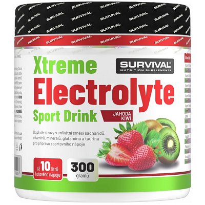 Xtreme Electrolyte Sport Drink - 300 g, jahoda-kiwi