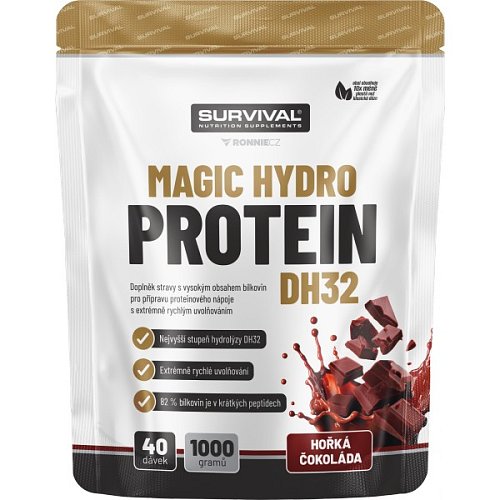 Magic Hydro Protein DH32 - 1000 g, hořká čokoláda