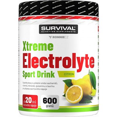 Survival Xtreme Electrolyte Sport Drink - 600 g, citron