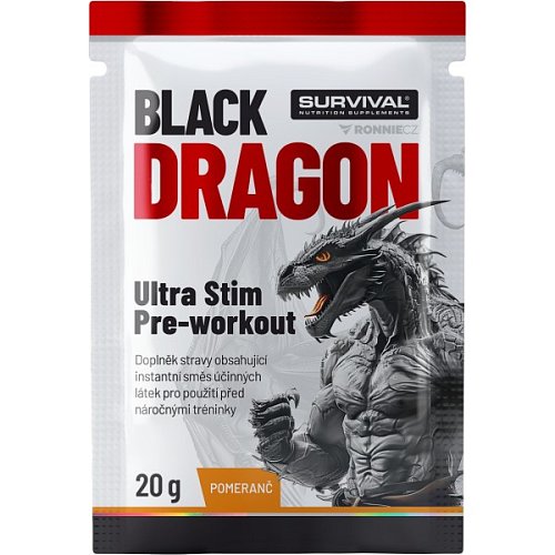 Black Dragon Ultra Stim Pre-workout - sáček (20 g) - 20 g, pomeranč