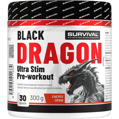Survival Black Dragon Ultra Stim Pre-workout - 300 g, energy drink