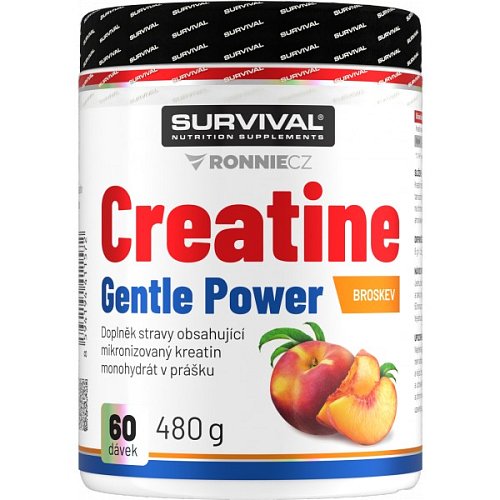 Survival Creatine Monohydrate Gentle Power - 480 g, broskev