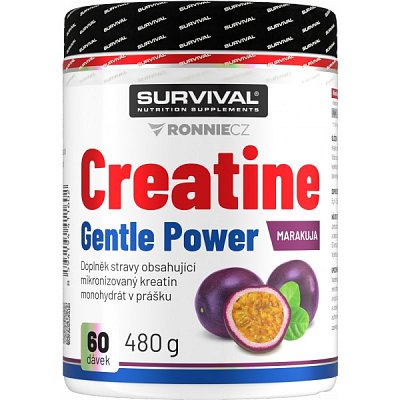 Survival Creatine Monohydrate Gentle Power - 480 g, marakuja
