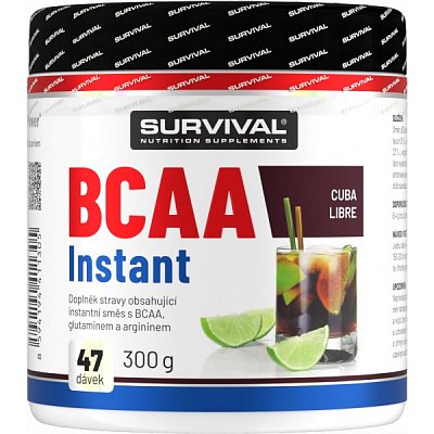 Survival BCAA Instant - 300 g, cola-citron/cuba libre