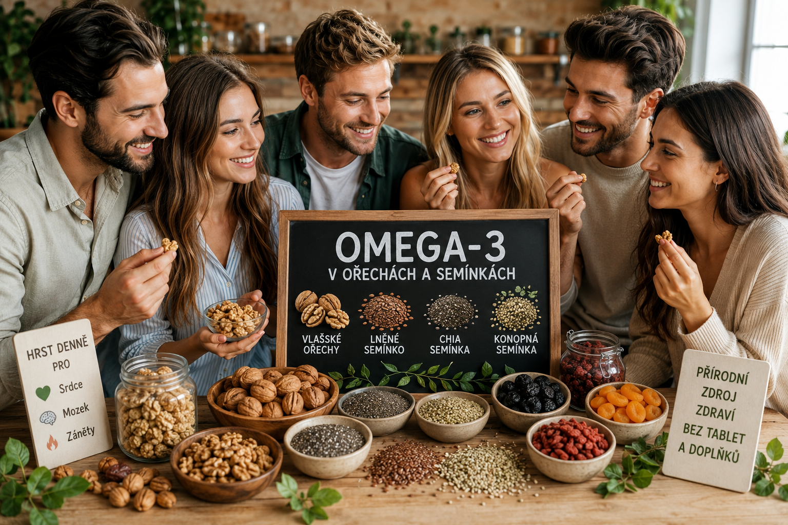 Omega-3 mastné kyseliny v ořeších a sušeném ovoci: které druhy jsou nejbohatší zdroj?